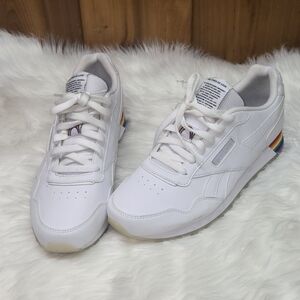 Reebok Mens Classic Harman Run Shoes Gay Pride Edition Rainbow Love SZ 9